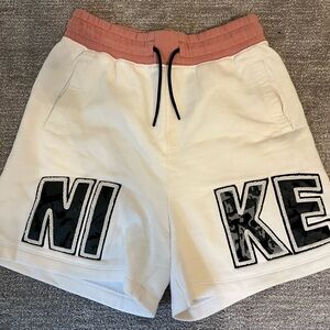 Nike Women's loungewear white & Pink Athletic Shorts
